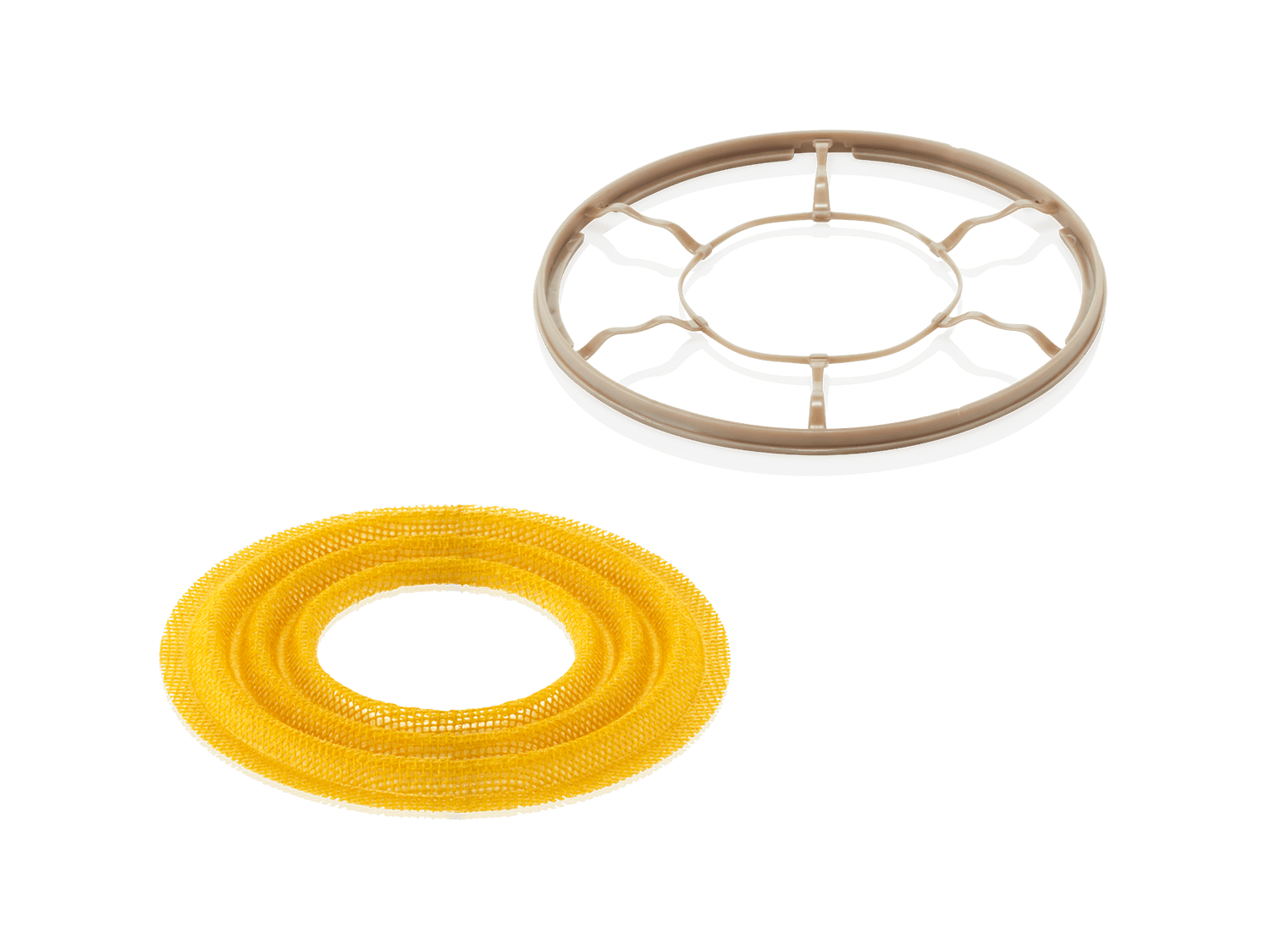 Oblique view of the B&W 801 D4 Biomimetic Suspension, which eliminates the traditional spider and supports the voice coil with a minimal skeletal structure