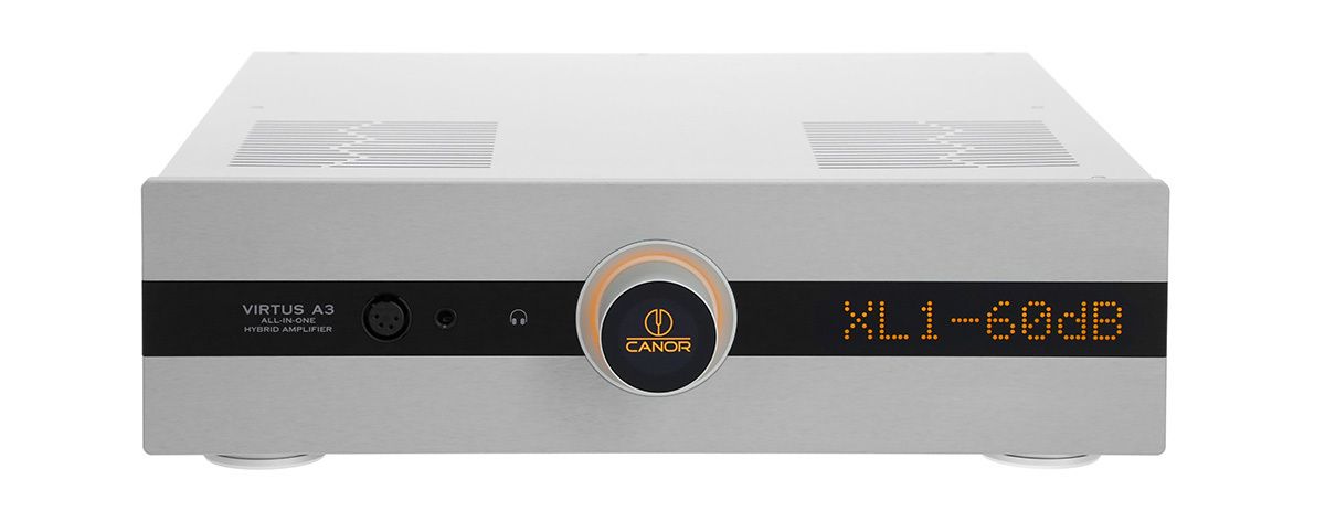 CANOR AUDIO VIRTUS A3 ハイブリッド真空管プリメインアンプ シルバーモデル