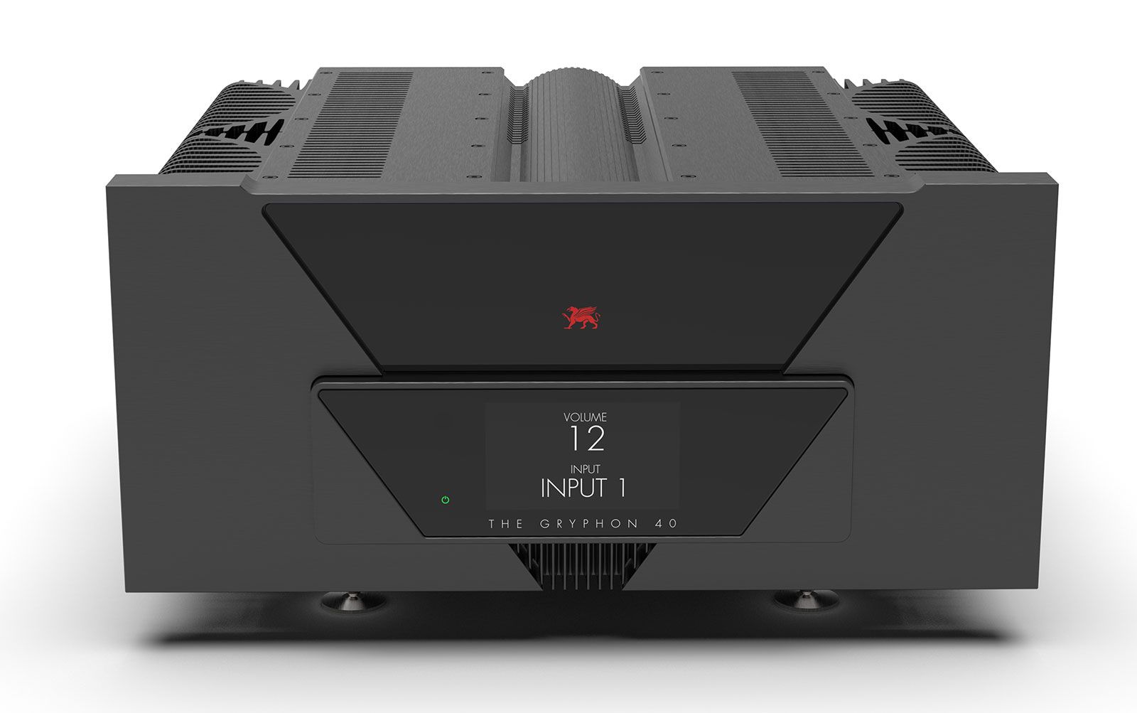 The Gryphon 40 front panel featuring premium controls and craftsmanship