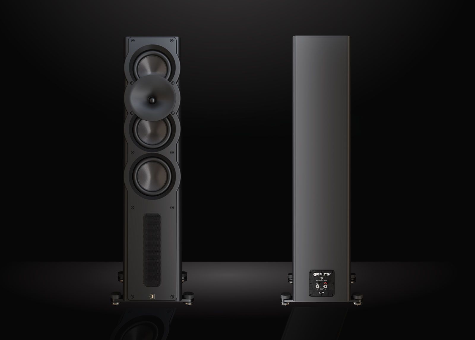 Perlisten A Series lineup: A4t, A3t, A3m, and A2s speakers